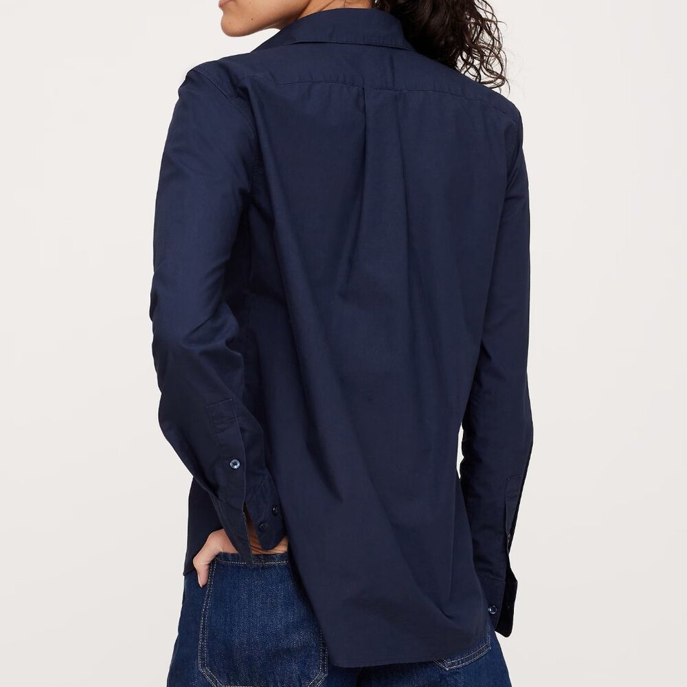 NWT Banana Republic Poppy Red Cotton Poplin The Perfect Everyday Blouse Shirt XL - Picture 7 of 9